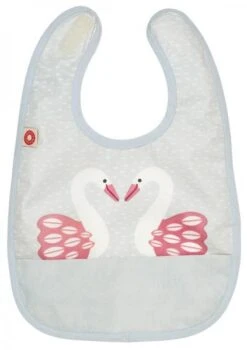 Franck & Fischer Lätzchen, Schwäne - Hell