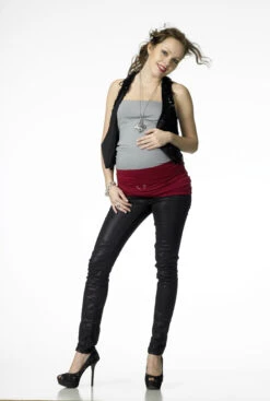 Elastisches Bauchband, Rot Swarovski