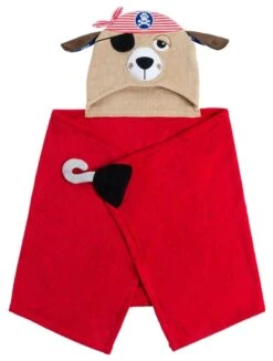 Zoocchini Kinder Kapuzenbadetuch - Pedro Der Pirat