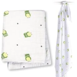 Lulujo Muslin Swaddle Mulltuch - Owl Always Love You