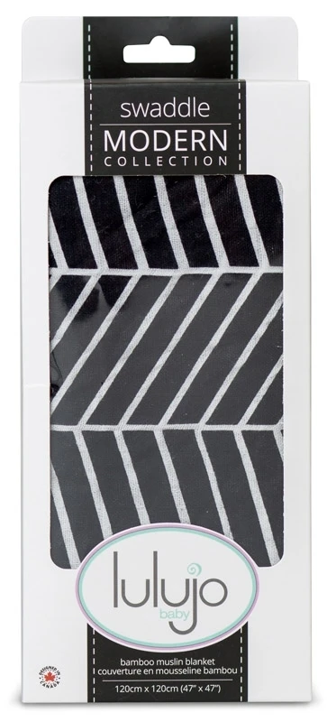 Lulujo Bambus Muslin Swaddle Mulltuch - Herringbone 5 Lulujo Bambus Muslin Swaddle Mulltuch - Herringbone – Bild 3