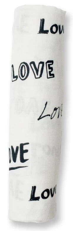 Lulujo Bambus Muslin Swaddle Mulltuch - Love -Bambino Store 17843 2
