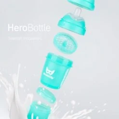 Herobility Schoppenflasche HeroBottle 140ml, +0M. - Blau -Bambino Store 18202 2