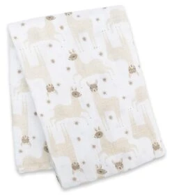 Lulujo Muslin Swaddle Mulltuch - Llama Modern