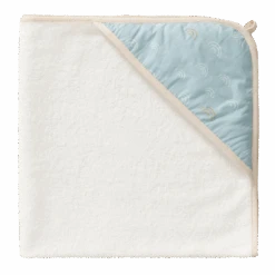 Fresk Baby Kapuzenbadetuch - Rainbow Ether Blue