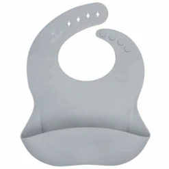 Little Lambo Silikon Esslätzchen, Light Grey