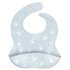 Little Lambo Silikon Esslätzchen, Schwan