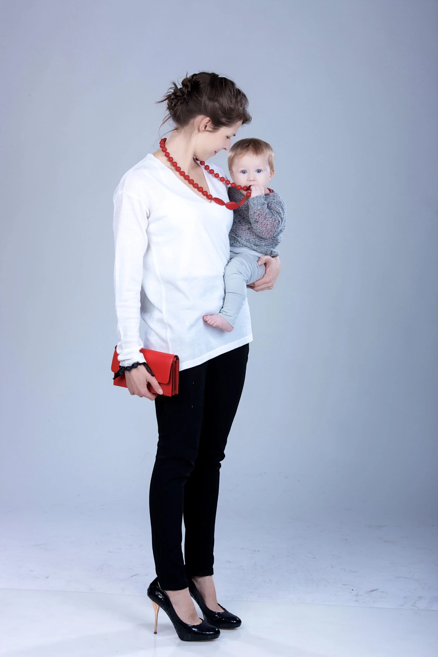 Milkii Stillkette Kaukette, Funky Pearls, Orange 8 Milkii Stillkette Kaukette, Funky Pearls, Orange – Bild 6