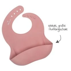 Little Lambo Silikon Esslätzchen, Rose