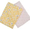 Lulujo Muslin Mulltuch, 2er Pack - Yellow Wildflowers + Dots 2 Lulujo Muslin Mulltuch, 2er Pack - Yellow Wildflowers + Dots -Bambino Store 28320 0