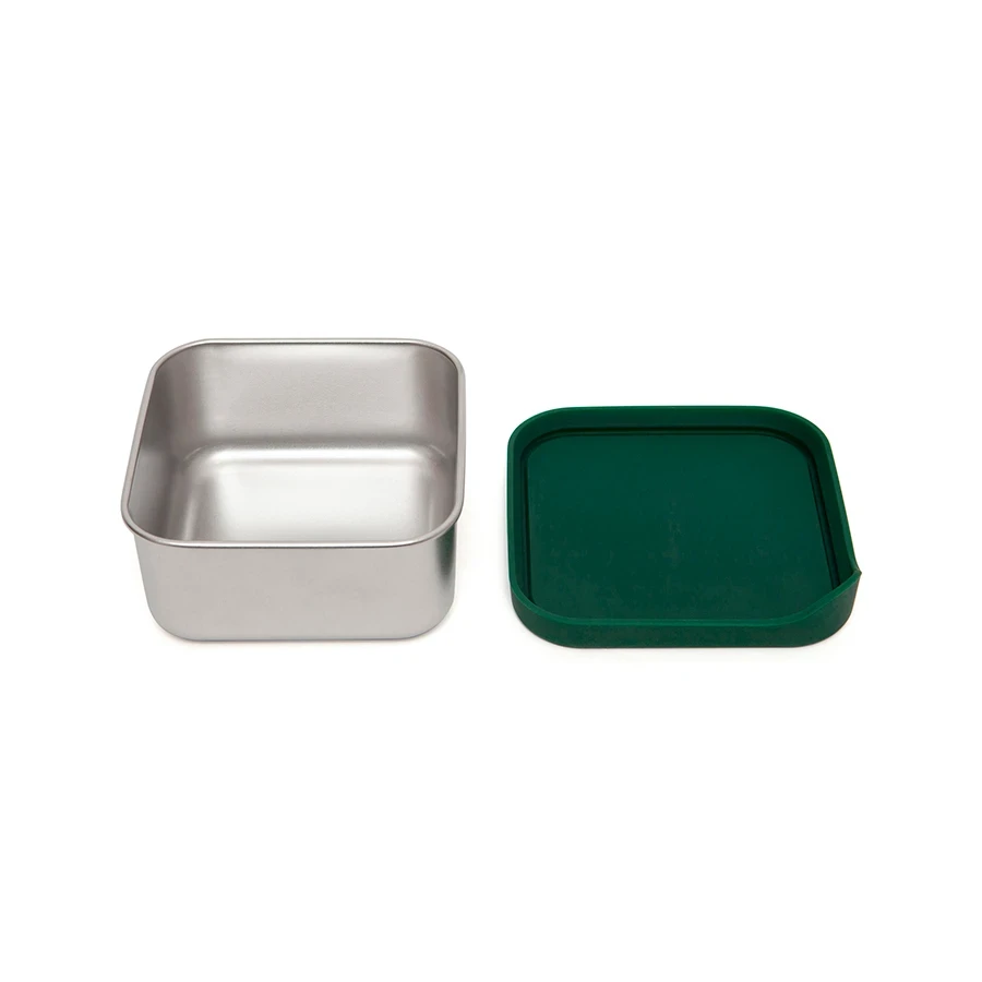 Petit Monkey Edelstahl Lunch Box Mit Silikon Deckel, Mae Pine Green 5 Petit Monkey Edelstahl Lunch Box Mit Silikon Deckel, Mae Pine Green – Bild 3