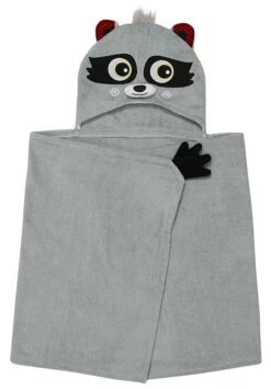 Zoocchini Kinder Kapuzenbadetuch - Rocco Der Waschbär