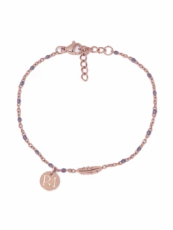 Proud MaMa MAM Armband, Rosé Federn