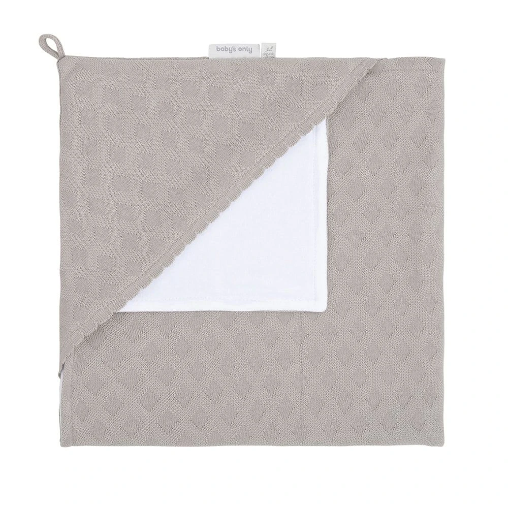 Baby's Only Kapuzendecke Nickistoff Reef, Urban Taupe 3 Baby's Only Kapuzendecke Nickistoff Reef, Urban Taupe