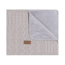 Baby's Only Babydecke Teddyfutter Cable, Lehm