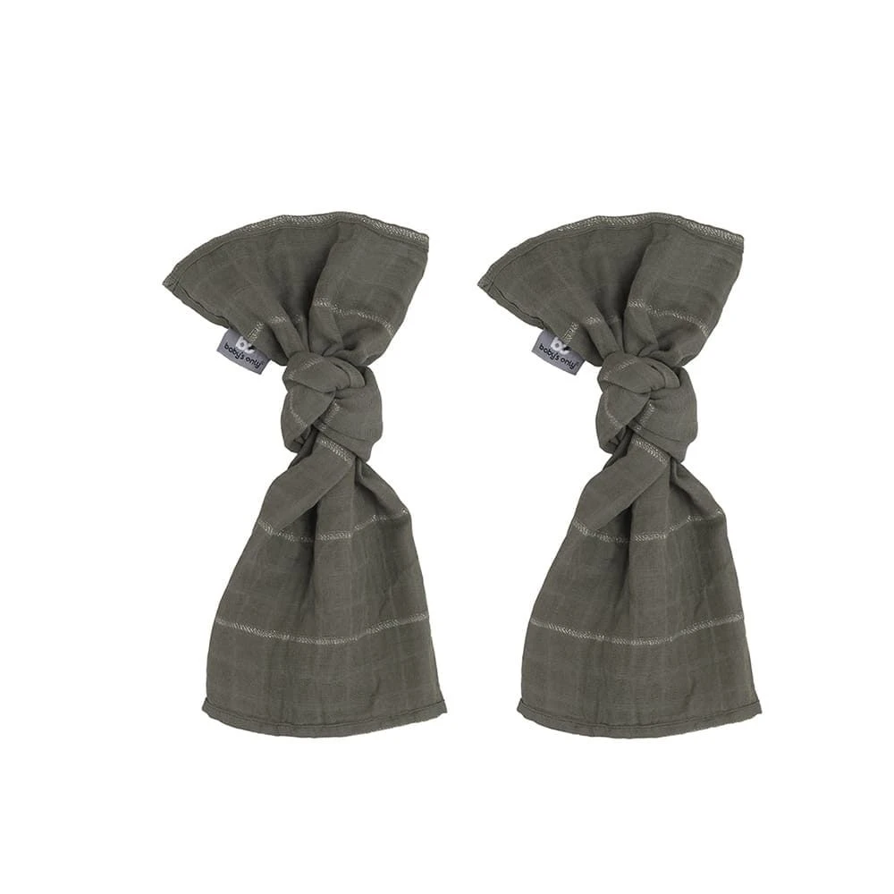 Baby's Only Swaddle Sparkling, Khaki (2er Pack, 65x65cm) 3 Baby's Only Swaddle Sparkling, Khaki (2er Pack, 65x65cm)