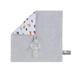 Baby's Only Schnullertuch Leaf, Silbergrau