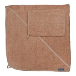 Quax Kapuzenhandtuch Und Waschlappen, Coral