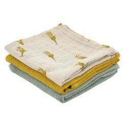 Trixie Spucktücher 3er Set, 55x55 Cm, Groovy Giraffe