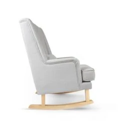 Rocking Seats Schaukelstuhl Bliss Rocker, Silber Grau & Natürliches Holz -Bambino Store 32433 2