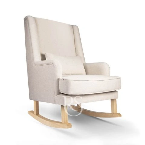 Rocking Seats Schaukelstuhl Bliss Rocker, Naturleinen Beige & Naturholz 3 Rocking Seats Schaukelstuhl Bliss Rocker, Naturleinen Beige & Naturholz