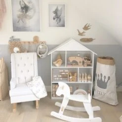 Rocking Seats Schaukelstuhl Kids Royal Rocker, Schneeweiß & Weißes Holz -Bambino Store 32445 5