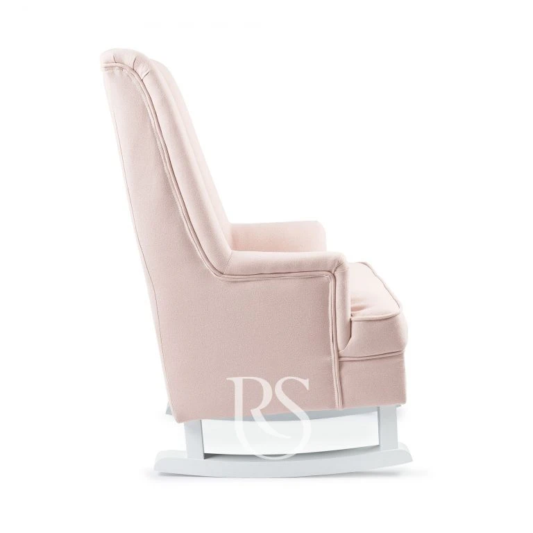 Rocking Seats Schaukelstuhl Kids Royal Rocker, Blush Rosa & Weißes Holz 5 Rocking Seats Schaukelstuhl Kids Royal Rocker, Blush Rosa & Weißes Holz – Bild 3