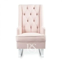 Rocking Seats Schaukelstuhl Kids Royal Rocker, Blush Rosa & Weißes Holz 11 Rocking Seats Schaukelstuhl Kids Royal Rocker, Blush Rosa & Weißes Holz -Bambino Store 32447 2