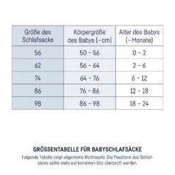 Julius Zöllner Jersey Schlafsack, Stella 98 -Bambino Store 32596 6