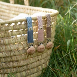 Hevea Schnullerkette Aus Naturkautschuk, Powder Pink -Bambino Store 33155 1