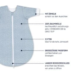 Julius Zöllner Winterschlafsack Jersey 86, Tiny Squares Greenery 10 Julius Zöllner Winterschlafsack Jersey 86, Tiny Squares Greenery -Bambino Store 34037 1