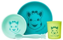 Sophie La Girafe Silikon Geschirr-Set, Grün -Bambino Store 35518 2