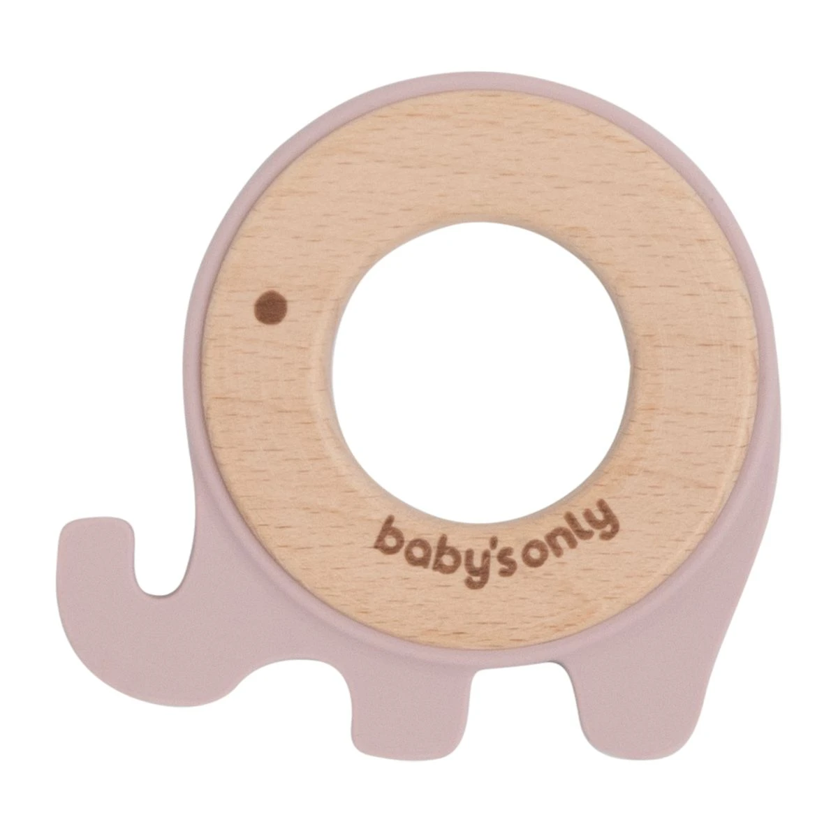 Baby's Only Beißring-Elefant, Alt Rosa 3 Baby's Only Beißring-Elefant, Alt Rosa