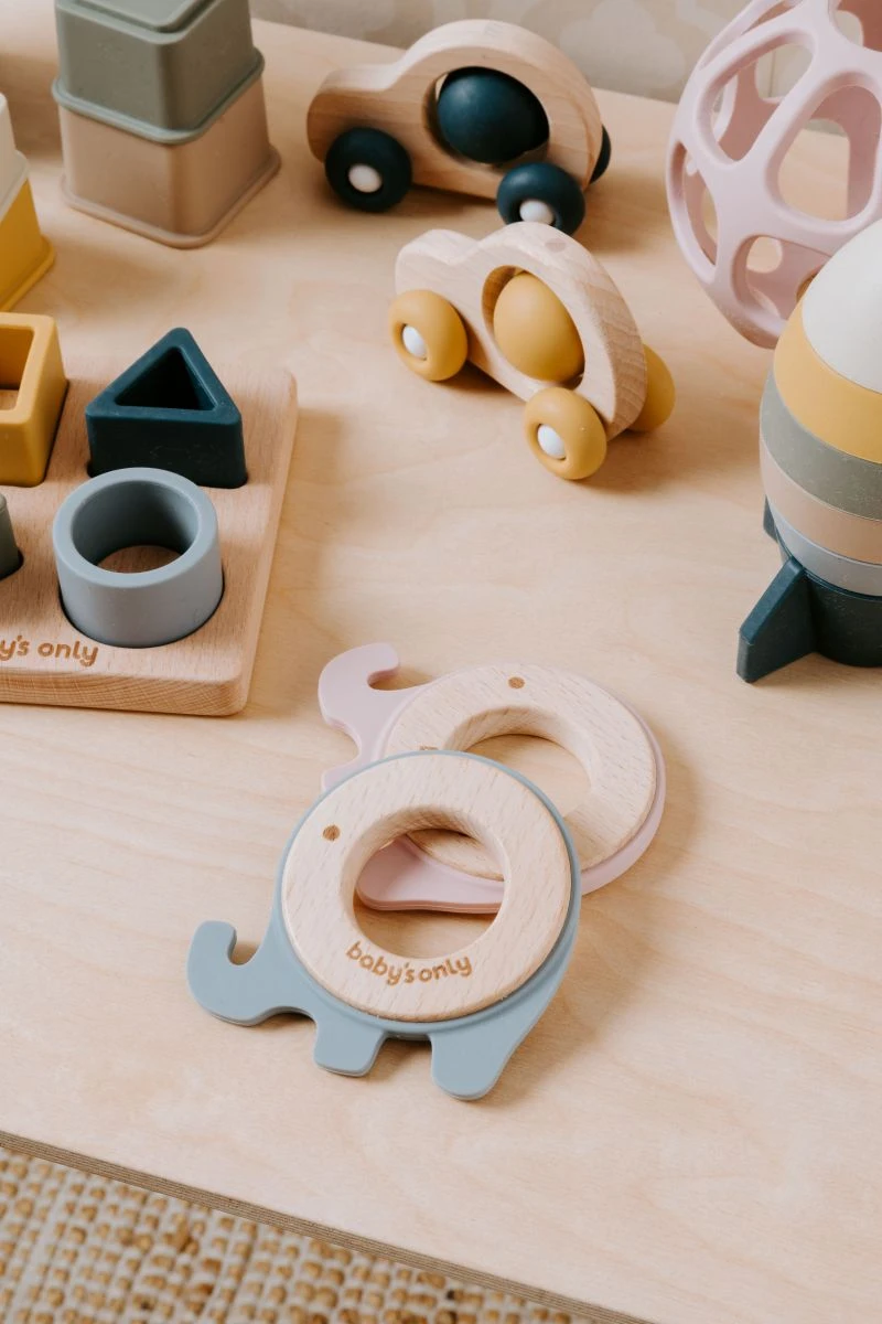 Baby's Only Beißring-Elefant, Alt Rosa 7 Baby's Only Beißring-Elefant, Alt Rosa – Bild 5