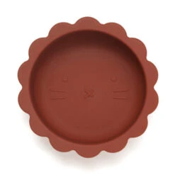 Petit Monkey Silikon Schüssel Mit Saugknopf Löwe, Baked Clay -Bambino Store 36343 1