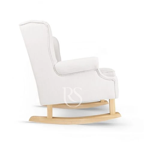 Rocking Seats Schaukelstuhl Oxford, Schneeweiß & Natürliches Holz 5 Rocking Seats Schaukelstuhl Oxford, Schneeweiß & Natürliches Holz – Bild 3