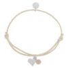 Proud MaMa Armband Mea, Creme/ Mondstein -Bambino Store 38654 0