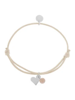 Proud MaMa Armband Mea, Creme/ Mondstein