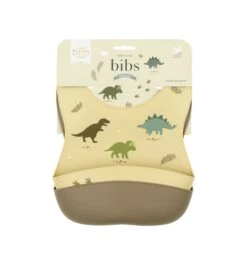 A Little Lovely Company Silikon Esslätzchen 2er Pack, Dinosaurier