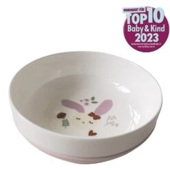 Kikadu Weichporzellan Schale, Hase Rosé