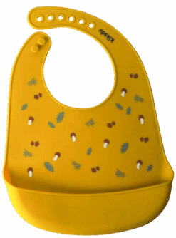 Kikadu Silikon Esslätzchen, Hase Mustard