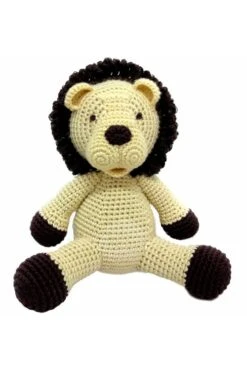 NatureZOO Gehäkelte Spieluhr, Beige Löwe