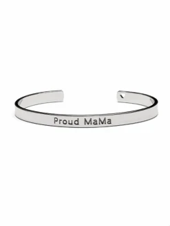Proud MaMa Bangle Bracelet, Silber