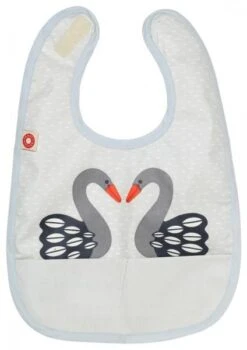 Franck & Fischer Lätzchen, Schwäne - Dunkel